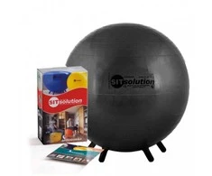 Pezzi Italija Sėdėjimo Kamuolys Original PEZZI Sitsolution MAXAFE 55 cm, Juodas