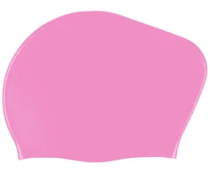 Silikoninė plaukimo kepuraitė ilgaplaukiams THOMS SCLH104-05, Rožinė (20,5 cm)