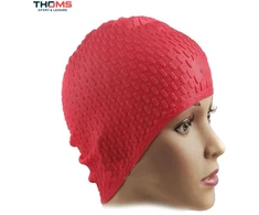 Silikoninė Plaukimo Kepuraitė THOMS SkyTrip Raudona, Unisex