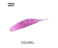 Silikoninis masalas AsaTsuri Tanta Candy Rožinė Glitter, ilgis 2,5 cm,.20vnt