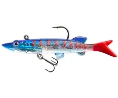Silikoninis masalas su Jig galvute AsaTsuri T-Tail 3D BlueTiger 9 cm, 15g
