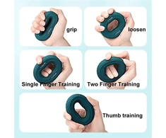 Silikoninis Plaštakos Treniruoklis - Espanderis THOMS Strengthener 78 mm. 70-80 Lbs
