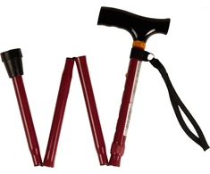 None Sulankstoma Lazdelė Vaikščiojimui Aliuminė Raudona