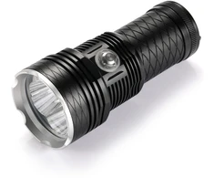 Taktinis 4-ių LED Rankinis Žibintas Dive Light XHP70, Atsparus Vandeniui iki 200m
