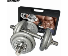 Thoms Reguliuojamo Svorio Plieninių Hantelių Rinkinys Tomaz Sport Steel Power 2x10 kg