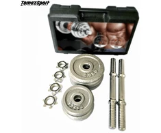 Thoms Reguliuojamo Svorio Plieninių Hantelių Rinkinys Tomaz Sport Steel Power 2x10 kg