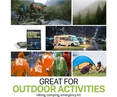 Tomaz Sport Apsiaustas nuo lietaus Essential Survival Rain Oranžinis