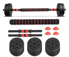 Tomaz Sport Keičiamo Svorio Hantelių ir Štangos Komplektas, 20 kg
