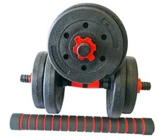 Tomaz Sport Keičiamo Svorio Hantelių ir Štangos Komplektas, 15 kg
