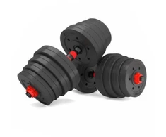 Tomaz Sport Keičiamo Svorio Hantelių ir Štangos Komplektas, 30 kg