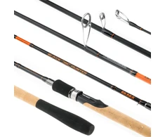 Universalus Spiningas AKARA Juodas Hunter 2-jų Dalių, Ilgis 2.44m, Testas 17-51g