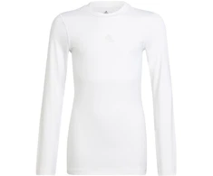 Vaikiški Marškinėliai Ilgomis Rankovėmis Adidas Youth Techfit Balti H23156