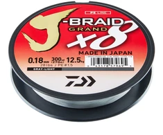 Valas Daiwa J-Braid Grand X8 Light Pilkas 135m 006mm
