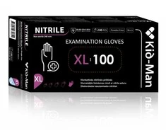 None Vienkartinės Nitrilinės Pirštinės, Dydis XL, 100 vnt Pakuotė