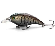 Vobleris Banshee Crankbait Bass 60mm 10g VC01 Titanium Creature, Plūdrus