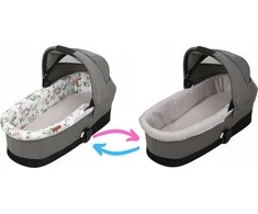 Babymam Vežimėlio lopšio komplektas, įdėklas ir čiužinio paklodė
