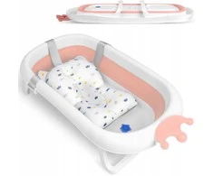 Ricokids Sulankstoma kūdikio vonelė su pagalve