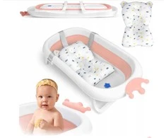 Ricokids Sulankstoma kūdikio vonelė su pagalve