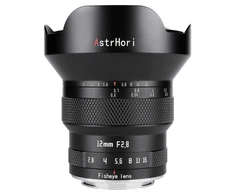 Fotoaparato objektyvas - AstrHori MF 12mm f/2.8 Fisheye objektyvas Sony E