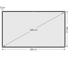 Camrock P 120 Portable Projection Screen