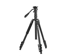 Video Stovas - Fotopro A4i 8kg Apkrovos Talpa Skysčio Galva Monopodas 43.5cm Aliuminis Juodas