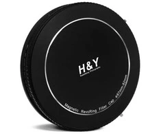 Filtrų Laikiklis - H&amp;Y Revoring Magnetiniai Aliuminiai Dangteliai 37-49 mm Juodi