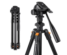 K&amp;F Concept K234A0 vaizdo trikojis su 3D galva ir telefono laikikliu