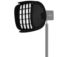 Apšvietimo Modifikatorius - Newell 25 cm Mini Bowens Kvadratinis Softboxas Tara 40 RGB LED Šviesai - Su Tinkleliu, Juodas
