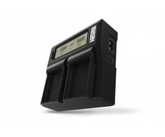 Newell DC-LCD dviejų kanalų įkroviklis BP-955/975 akumuliatoriams, skirtas Canon