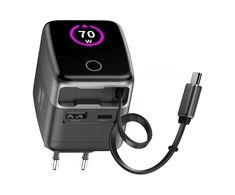 „Newell GaN“ 70 W TFT įkroviklis su laidu (ES)