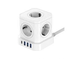 „Newell GaN Power Cube 9in1“ – baltas