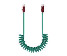 Kabelis - Newell USB-C į USB-C 100W 1.5m Silikoninė Žalia-Bordo