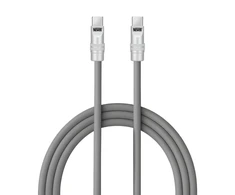 USB-C Laidas - Newell USB-C 100W 2m Silikoninis Pilkas