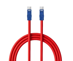 USB-C kabelis - Newell USB-C 100W 2m silikoninis raudonas-mėlynas