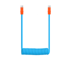USB-C Įkrovimo Kabelis - Newell USB-C 100W Greito Įkrovimo Kabelis, 2m, Silikonas, Mėlyna-Oranžinė
