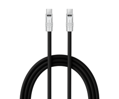 USB-C Kabelis - Newell USB-C 100W greito įkrovimo kabelis, 2m, Silikonas, Juodas
