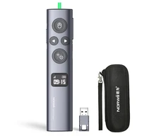 Prezentacijos Nuotolinio Valdymo Pultas - Norwii N95s BLE Bevielis Pristatymo Pultas, 100m Nuotolis, OLED Ekranas, Juodas