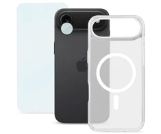 Telefonų dėklas - Roobix 3-in-1 Combo Kit iPhone 17 Air MagSafe, skaidrus