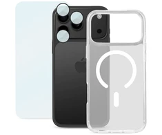 Dėklas - Roobix 3-in-1 Combo Kit iPhone 17 Pro MagSafe, Stiklas, Objektyvo Apsauga