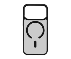 Dėklas - Roobix Dusky MagSafe Dėklas iPhone 17 Pro TPU, PC, Matinė Juoda