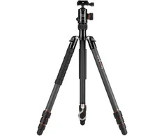 Stovas - Fotopro X Go Plus Carbon 8kg Apkrovos Talpa, 158cm Maksimalus Aukštis, Juodas