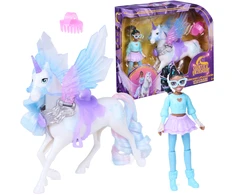 Spin Master Akademia Vienaragių Sparnų Magija Rinkinys lėlė Layla ir vienaragio Glacier figūrėlė + priedai Unicorn Academy Wing Magic