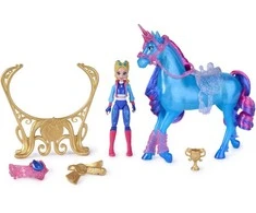 Spin Master Unicorn Academy Vienaragio akademija – traukinukas ir švytinti upė (6075347)