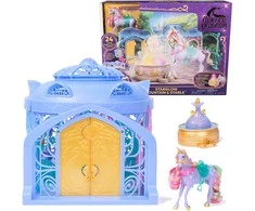 Spin Master Unicorn Vienaragio akademijos „Žvaigždžių švytėjimo“ fontanas „Laukinės žvaigždės“ figūrėlė + vienaragio priedai, Academy, šviesa ir garsas