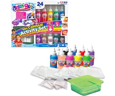 Aqua Gelz Kūrybinis rinkinys želė figūrėlių kūrimui Mini Colossal Activity Set 10 spalvų želė + formelės