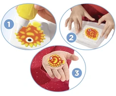 Aqua Gelz Kūrybinis rinkinys želė figūrėlių kūrimui Mini Colossal Activity Set 10 spalvų želė + formelės