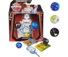 Bakugan Pradedančiųjų rinkinys 3 figurki kolekcjonerskie Atak Specjalny Mantid Titanium Dragonoid Trox Spin Master