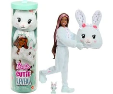 Mattel Barbie Cutie Reveal Lėlė staigmena mėtų zuikio zuikio figūrėlė + priedai