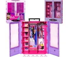 Mattel Barbės rūbų ir aksesuarų spinta