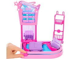 Mattel Lėlė Barbie su bagažo juostos žaidimu